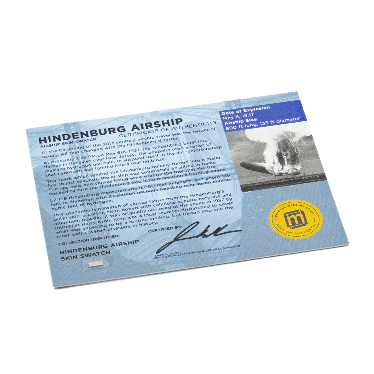 Hindenburg Airship Skin - Card Display