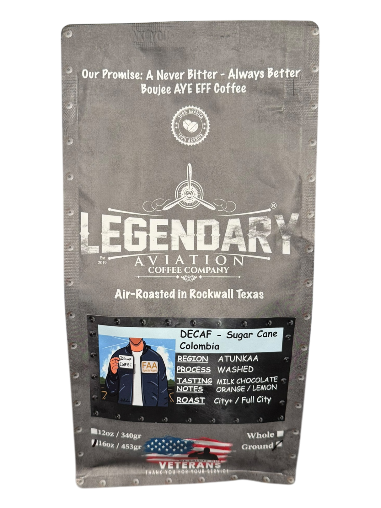 FAA Agent DECAF Colombian Coffee