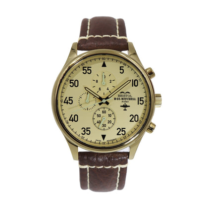 B-25 Mitchell Tribute Watch - Beige Dial