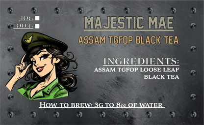Majestic Mae - Smooth Black Loose Leaf Assam Tea