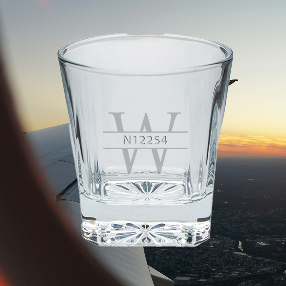 Engraved Rocks Glass – The Flying Shop