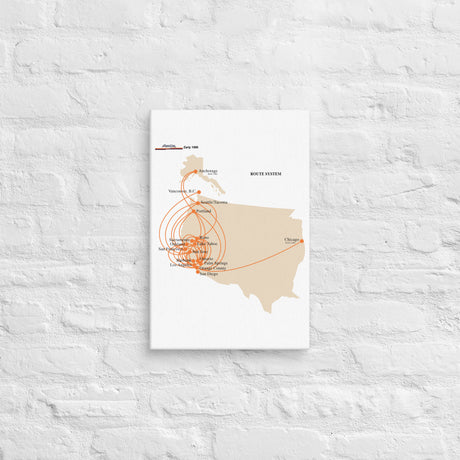 Air Cal 1986 Route System Canvas