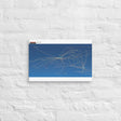 Braniff International October 1988 Airline Map Canvas