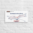 Braniff International September 1985 Airline Map Canvas