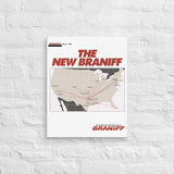 Braniff International March 1984 Airline Map Canvas