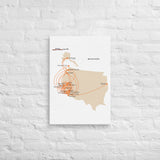 Air Cal 1986 Route System Canvas