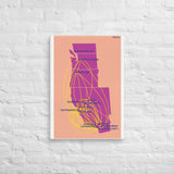Air Cal Airline Map Canvas