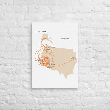 Air Cal 1986 Route System Canvas