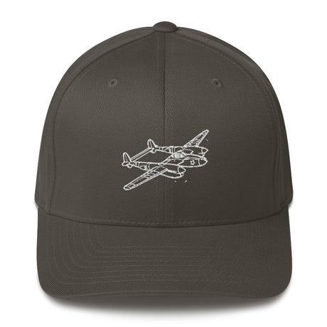 Lockheed P-38 Lightning 4 Embroidered Hat