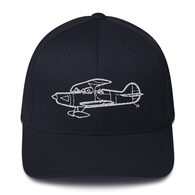 High-Performance Skybolt Biplane Embroidered Hat