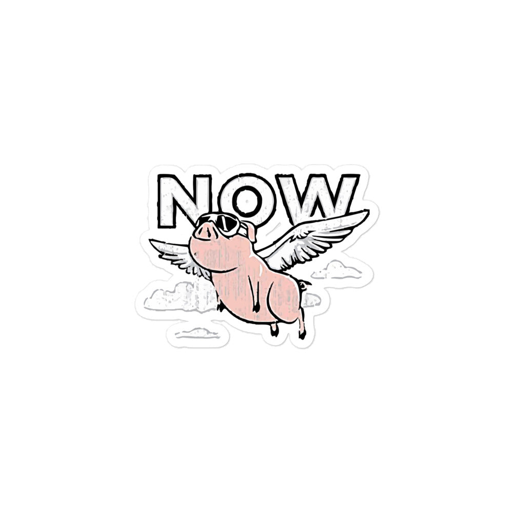 Now is the Time Sticker – The Flying Shop
