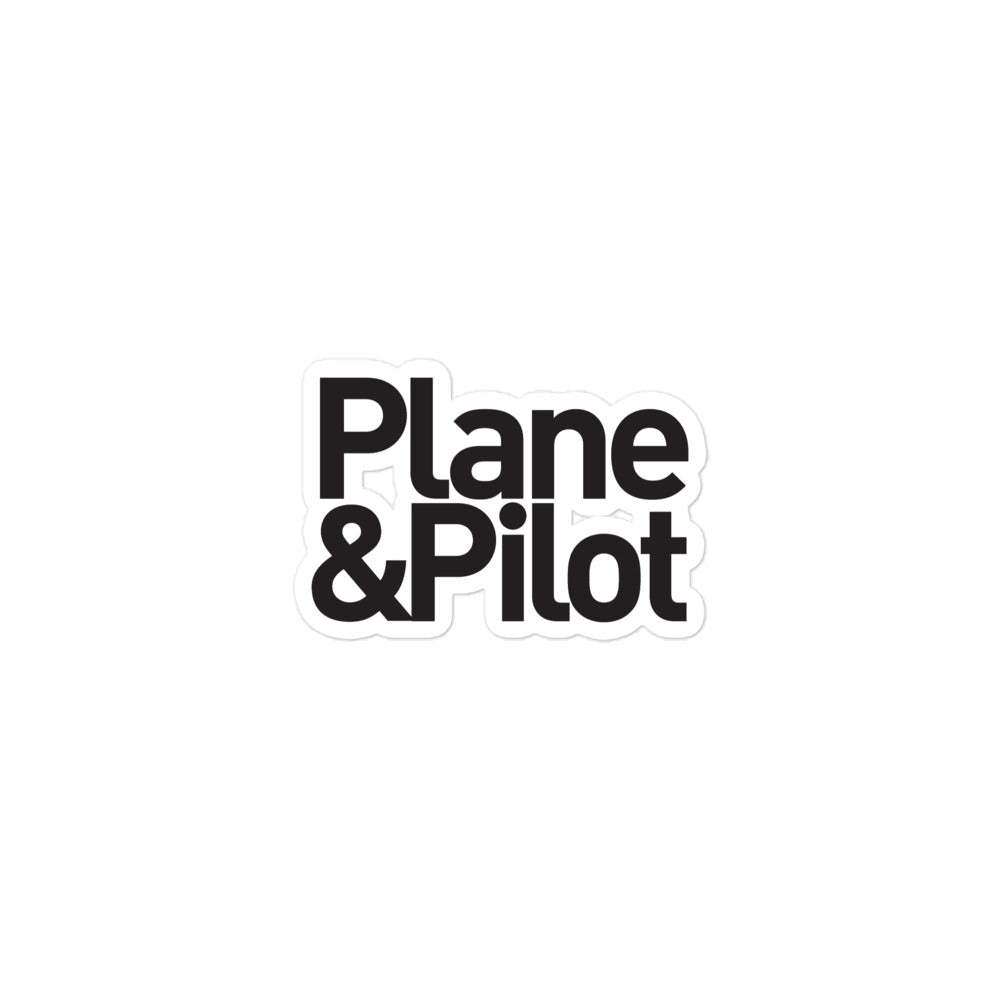 Plane & Pilot Sticker
