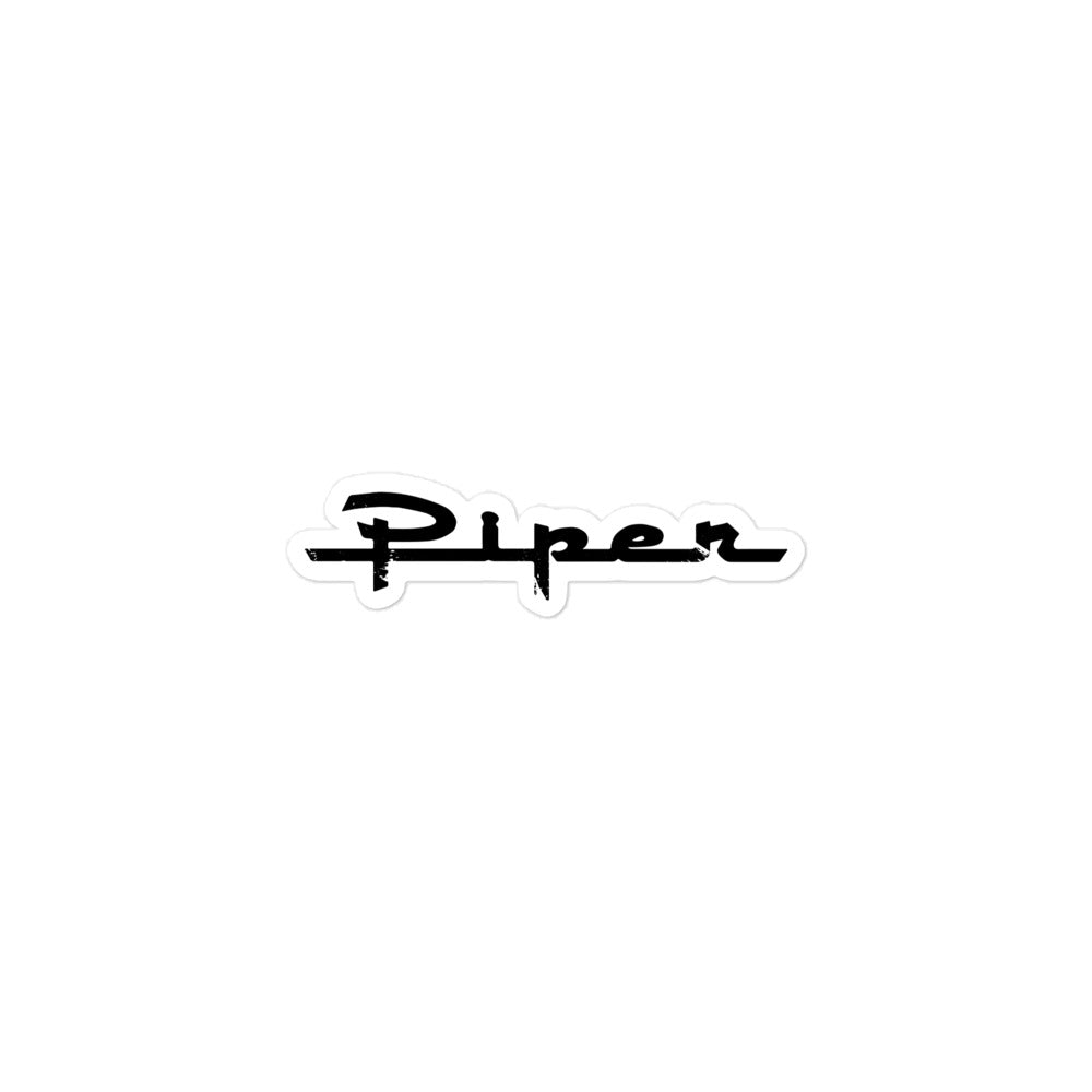 Piper Distressed Sticker