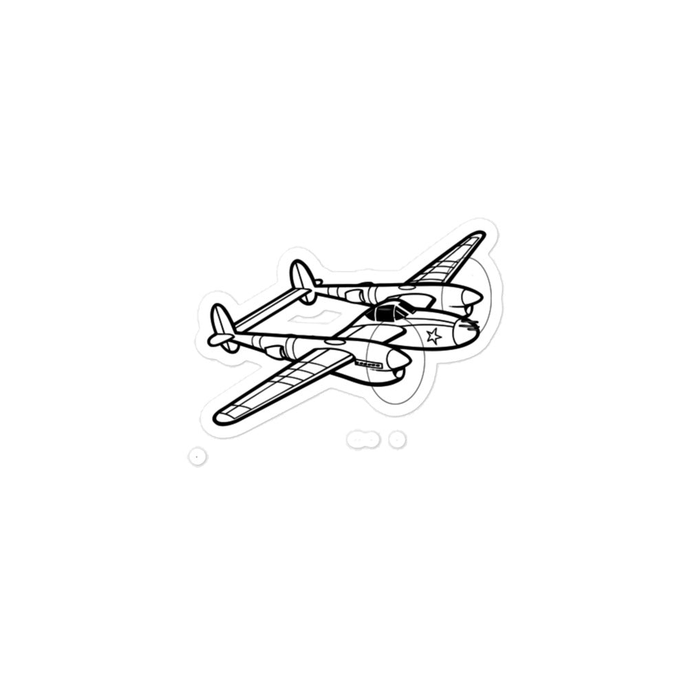 Lockheed P-38 Lightning 4 Stickers