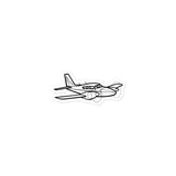 Piper Aztec Twin-Engine Marvel Stickers