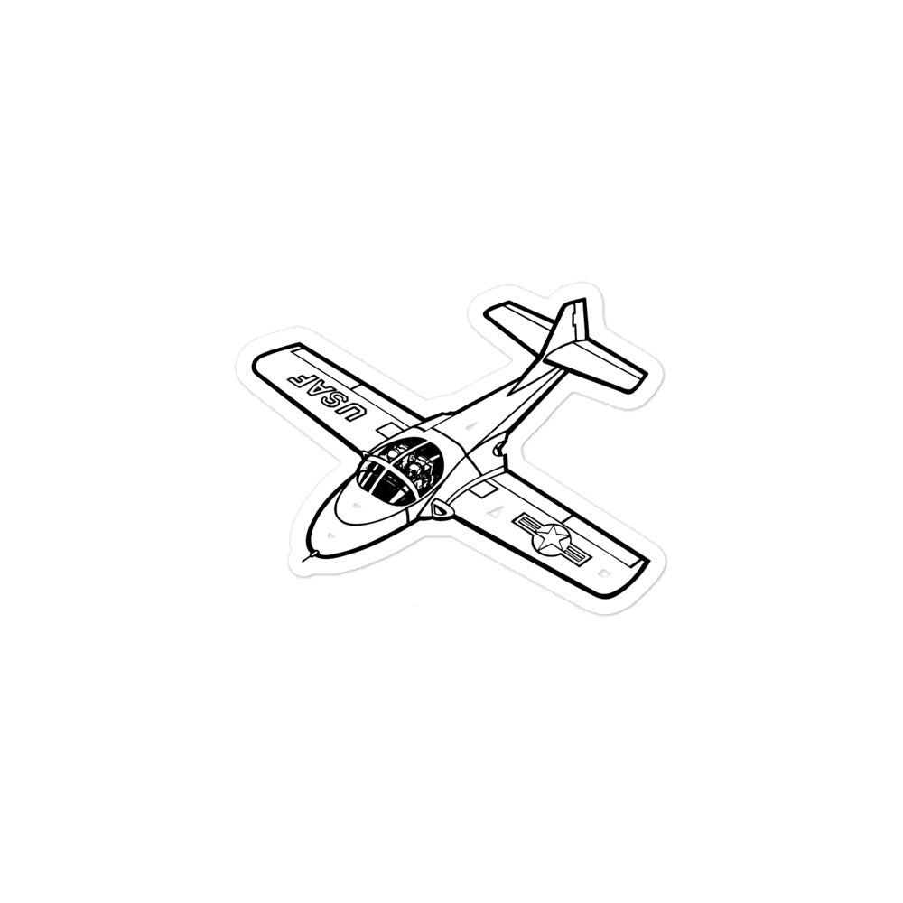 USAF's Cessna T-37 Tweet 2 Stickers