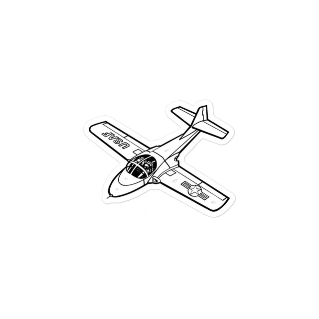USAF's Cessna T-37 Tweet 2 Stickers
