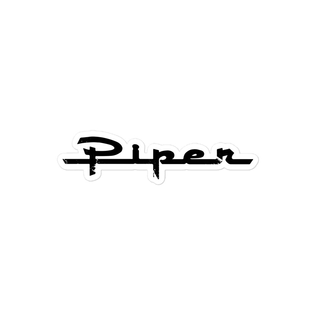 Piper Distressed Sticker