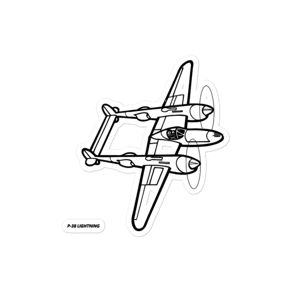 Lockheed P-38 Lightning 5 Stickers