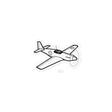 P-51A Mustang Fighter Legend Stickers