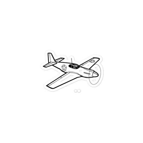 P-51A Mustang Fighter Legend Stickers