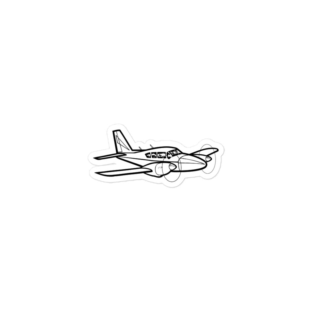 Piper Aztec Twin-Engine Marvel Stickers