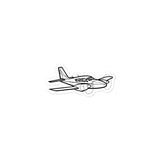 Piper Aztec Twin-Engine Marvel Stickers