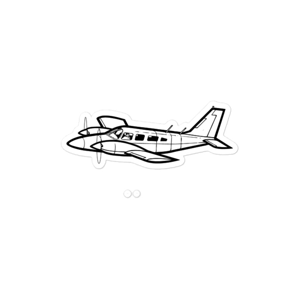 Piper Seneca II Twin-Engine Marvel Stickers
