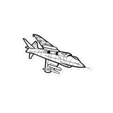 Versatile V/STOL AV-8A Harrier Stickers