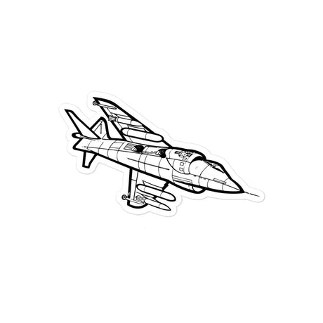Versatile V/STOL AV-8A Harrier Stickers