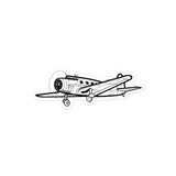 Vultee V-1A Aviation Icon Stickers