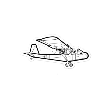 Woody's Pusher Sport Homebuilt Stickers