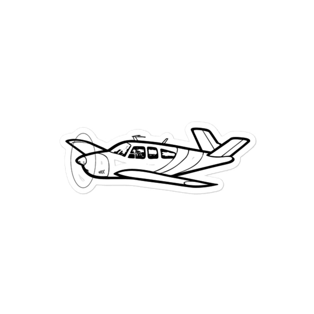 B35 Sticker Note Beechcraft A35 Bonanza Icon Stickers – The Flying Shop
