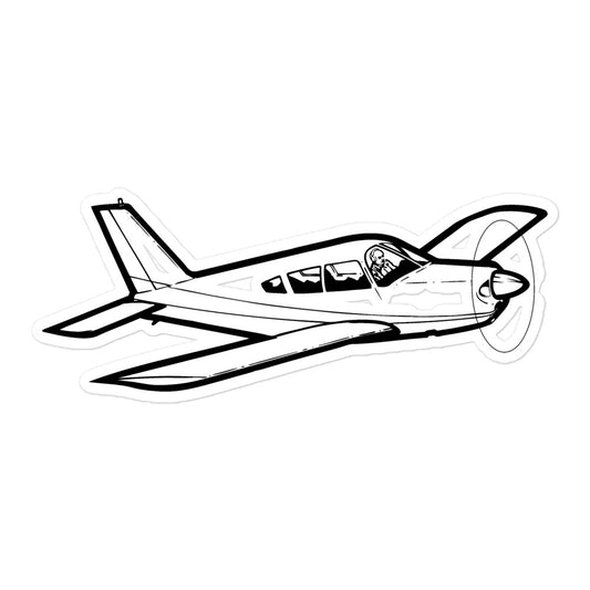 Piper Arrow General Aviation Icon Sticker