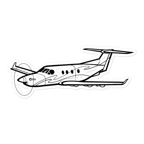 Pilatus PC-12 Versatility King 2 Sticker