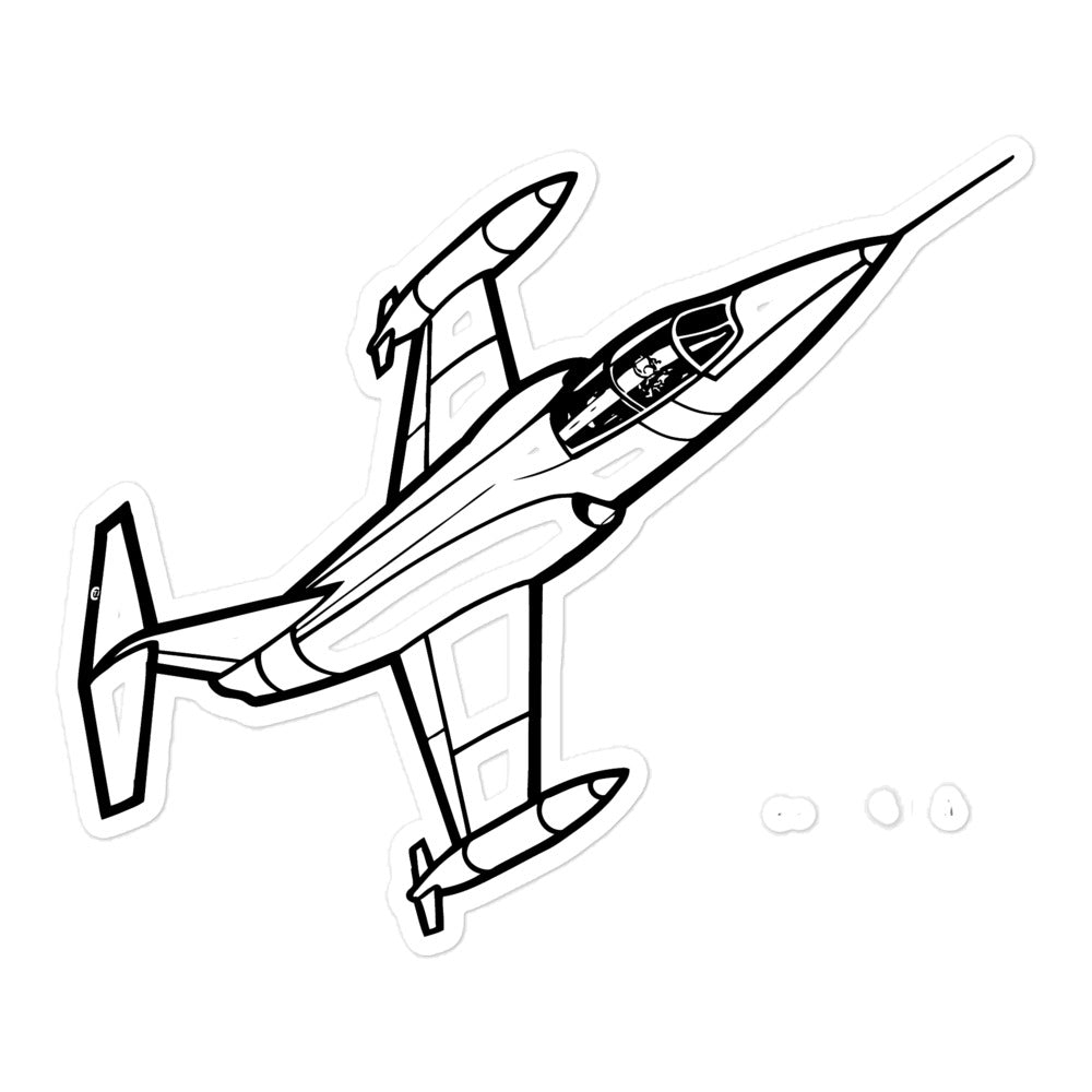 Lockheed F-104 Starfighter Sticker – The Flying Shop