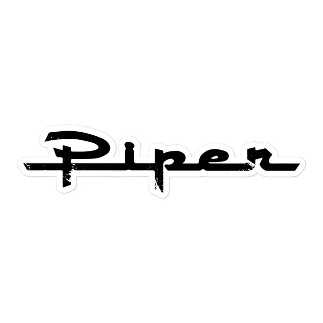 Piper Distressed Sticker