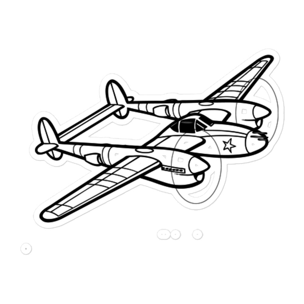 Lockheed P-38 Lightning 4 Stickers