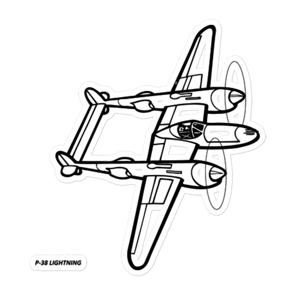 Lockheed P-38 Lightning 5 Stickers