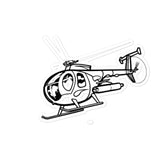 MD500 Defender Helicopter Stickers