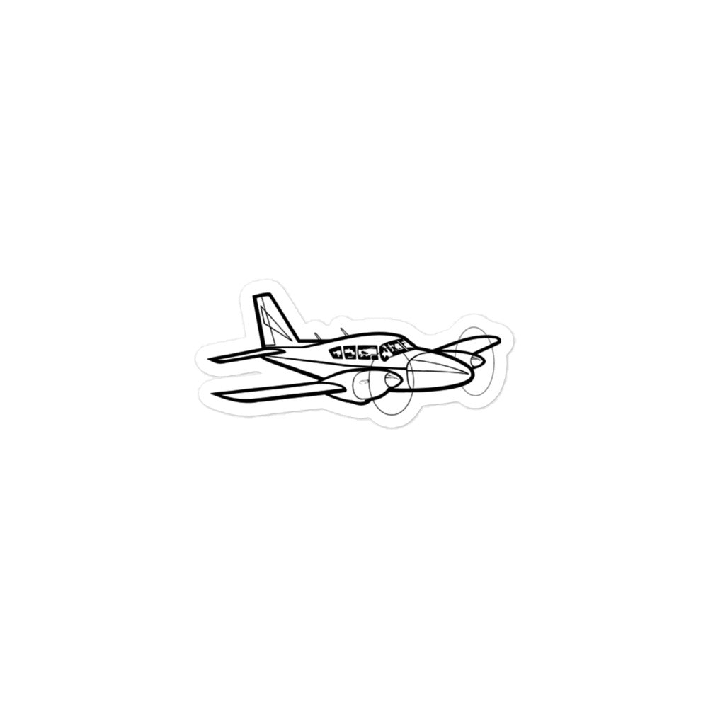 Piper Aztec Twin-Engine Marvel Stickers