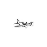 Piper Aztec Twin-Engine Marvel Stickers