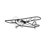 Piper J-3 Cub Light Aircraft Stickers
