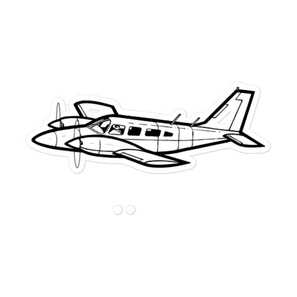 Piper Seneca II Twin-Engine Marvel Stickers