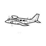 Piper Seneca II Twin-Engine Marvel Stickers