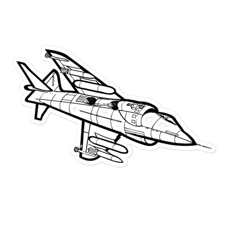 Versatile V/STOL AV-8A Harrier Stickers