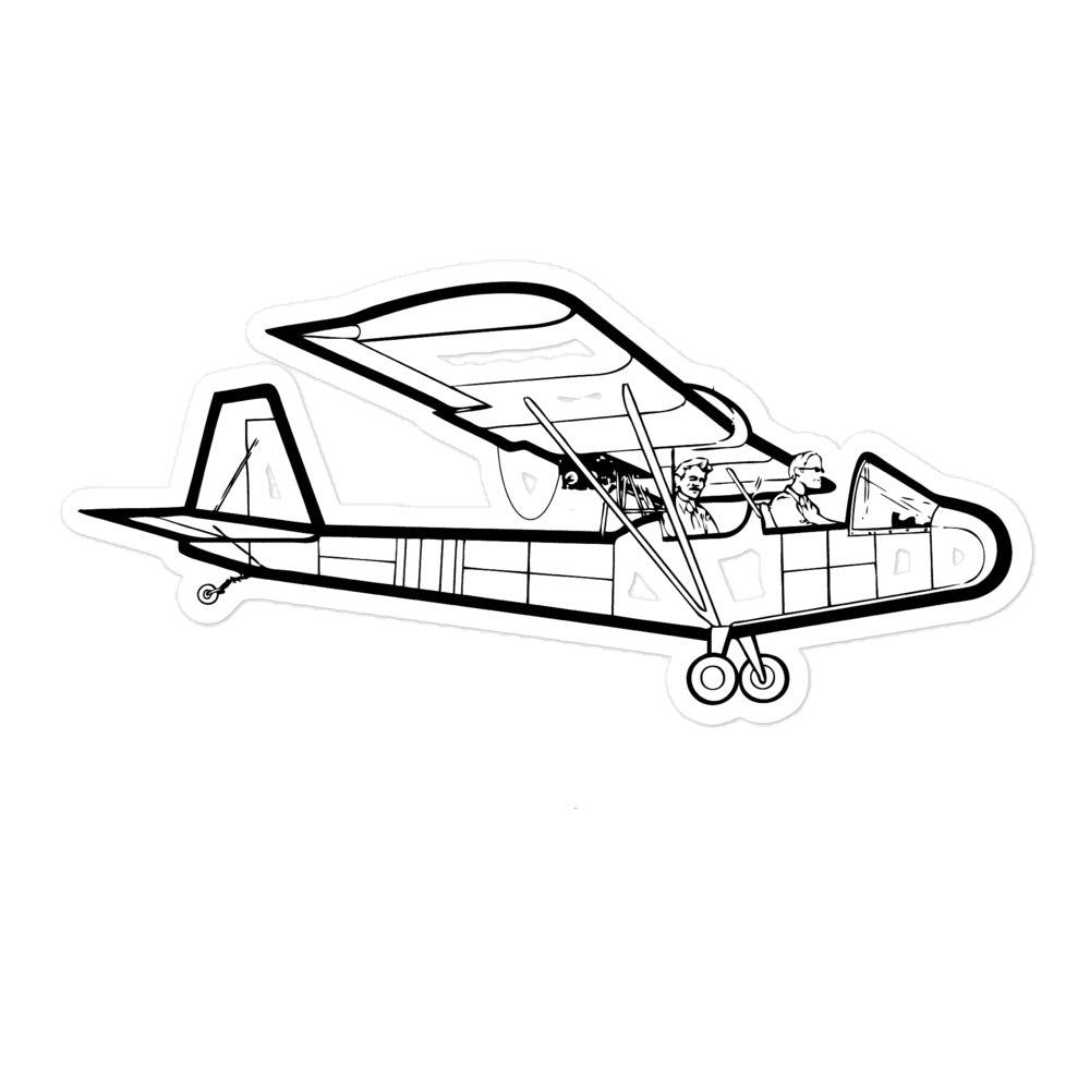 Woody's Pusher Sport Homebuilt Stickers