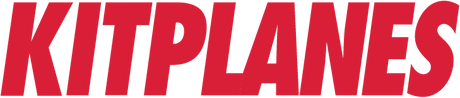 Red 'KITPLANES' logo on a white background