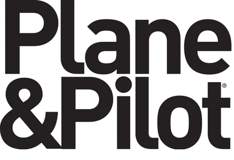 Black text 'Plane & Pilot' on a white background