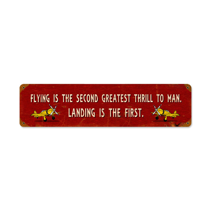Greatest Thrill Vintage Metal Sign  PTS182